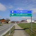 Man hat die Qual, will man die blaue oder die grüne Strasse nach Schaffhausen nehmen...