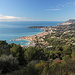 Bei Granges Saint Paul - Ausblick entlang der Küste bis nach Monaco.