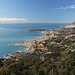 Im Aufstieg von Granges Saint Paul zum Plan du Lion - Ausblick auf die Côte d’Azur im Abschnitt Menton - Roquebrune-Cap-Martin - Monaco.