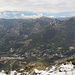 Roc de l'Ormea - Ausblick vom Gipfel über das Tal in etwa westliche Richtung.