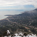 Roc de l'Ormea - Ausblick vom Gipfel auf die Küste von Menton bis Monaco.
