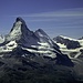 Matterhorn (4478 m), Dent d'Herens (4171 m), Tete de Valpelline (3799 m)