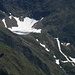 particolare dell'alpe Deleguaccio: la neve e il ghiaccio faticano ad andarsene