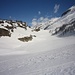 Alpe del Sangiatto. Ci dovrebbe essere un lago sotto la neve.