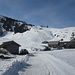beim Schlepplift Espel:<br />hier am Rande der linken Piste hoch 