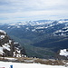 der Südosten:<br />Seeztal, dahinter Calanda-Massiv, Pizol, Ringelgebirge