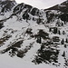 Beim Anstieg zur Pforzheimer Hütte kam ich an der Abzweigung der Skitour zum Räuhengrat vorbei.Wie man auf dem Foto sieht, bereitet die Abfahrt jetzt keine Freude mehr!