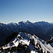 Ammergauer Alpen mit Kreuzspitz und Geierköpfe