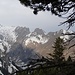 Blick aus den Legföhren ins Herz des Alpsteins.