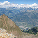 Becca di Nona e, in secondo piano, la città di Aosta