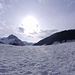 über gut gefrorenen Schnee gings aufwärts