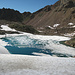lago ghiacciato nel Vallone di Arbole