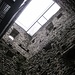 Blick im Innern des Turms hoch ...