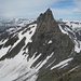 Blick zum Glaserhorn mit Aufstiegsroute über Schneezunge