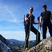 Ulf und Andy auf dem Gipfel des Schnalskopf. Im Hintergrund der Kienberg
