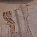 Degli affreschi del velario inferiore non rimangono che pochi frammenti fra cui questo particolare di "Homo silvaticus".