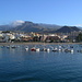 Der Roque del Conde vom Hafen von Los Cristianos aus gesehen. Foto von meiner Reise im Frühjahr 09 nach La Gomera