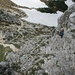 Abstieg vom Monte Cuaro in den Sattel