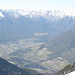 Blick vom P. 2330 nach Imst. Darüber die Lechtaler Alpen
