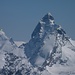 Strahlhorn 4190m, Matterhorn 4478m, direkt davor Dent d`Hérens 4171m