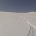 Teileise toller Schnee auf dem Gletscherplateau
