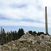 die Überreste des ehemaligen Gipfelkreuz