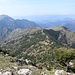 view back: Col de  L' autaret (centre right), Crete de Graus (centre left). the path to Crete de st Antoine drops in the centre and Duranus cant be seen