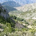 wild - lower part of the hike seen from Crete de Graus. Duranus 300m lower behind the wooded arete top left