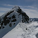 An der letzten Passage zum Gipfel der Vorderen Rendlspitze