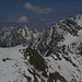 Blick von der Vorderen Rendlspitze über Hintere Rendlspitze zur Parseierspitze und zum Hohen Rifller.