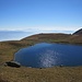 Schwarzer See. Hinten die mazedonischen Berge Richtung Griechenland (z.B. Pelister)