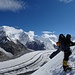 Toller Ausblick auf Inyltschek Gletscher