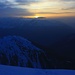 Trotz Wolken war es wieder ein schöner Moment als ich auf dem 3066m hohen Piz Starlex Südgipfel den Sonnenaufgang erleben konnte.