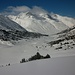 Foto des ersten Besteigungsversuchs vom 21./22.2.2014:<br /><br />Winterzauber in Graubünden! In der Bildmitte ist der Piz d'Astras (2980m) im Val S-charl.