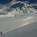 Foto des ersten Besteigungsversuchs vom 21./22.2.2014:<br /><br />Fast wie in Grönland fühlte es sich an. Im Hintergrund ist der Piz Terza / Urtirolaspitz (2909m).