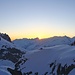 Sonnenaufgang von der Albert Heim Hütte aus gesehen
