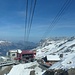 Blick aus der Rotair-Gondel zur Zwischenstation Stand (2428 m)