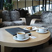 Kaffee trinken in entspannter Atmosphäre im Gipfelrestaurant