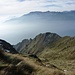 La conca dell'Alpe Curtet, salendo verso la Cima Saler