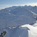Auf dem Gipfel des Piz Vaüglia, Blick zum Berninamassiv