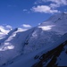 Allalinhorn und Alphubel von der Mischabelhütte gesehen