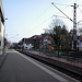 Der unspektakuläre Bahnhof von Riehen bei Kilometer 3.0 der Wiesentalbahn.