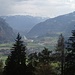 Bonaduz und Blick Richtung Hinterrheintal
