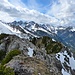 Blick in die Rosszahngruppe, die einsamste Region der Allgäuer Alpen