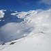 Chammliegg – die Wolken verziehen sich: Hubelhorn, Trifthörner, Ewigschneehorn, davor der Gauligletscher
