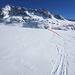 Gauligletscher – Blick zurück zur Abfahrt, dahinter Hangendgletscherhorn und Chammligrat