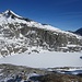 Pausenterrasse auf ca. 2350m – Ränfenhorn und Hangendgletscherhorn, davor der See