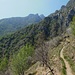 Ultimo tratto del Sentiero Elvezio con bel panorama sui Corni