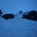 Auf dem Weg zum 1. Couloir oberhalb der Hütte