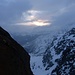 Blick aus dem Couloir in den Morgen.